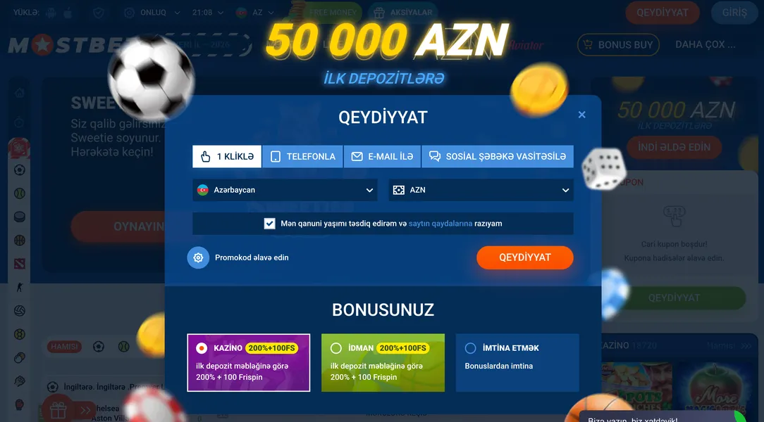 Mostbet qeydiyyat prosesi: addım-addım